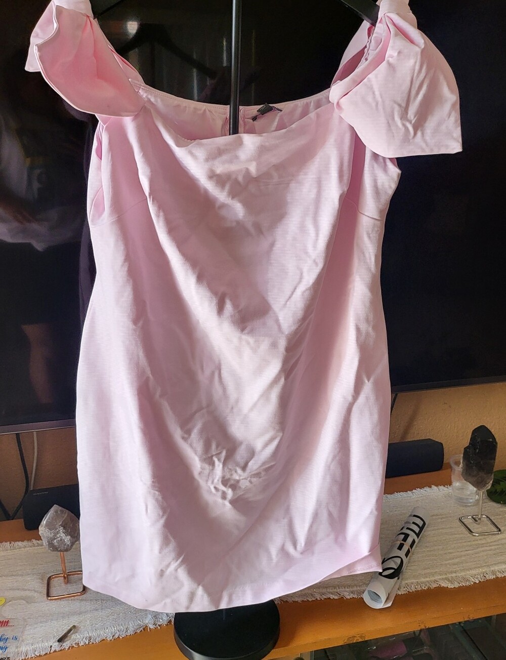 Wild Fable XxL Pink Shoulder Bow Dress